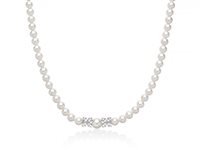 Necklace Miluna Woman in Silver Perla PCL6896